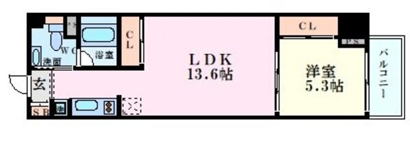 Uresidence Temmabashi（旧：T’s SQUARE Kitahama）の物件間取画像